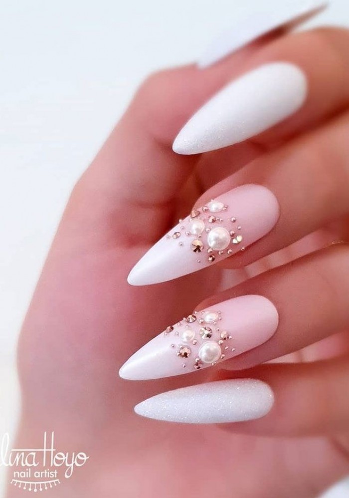 The most stunning wedding nail art designs for a real “wow”